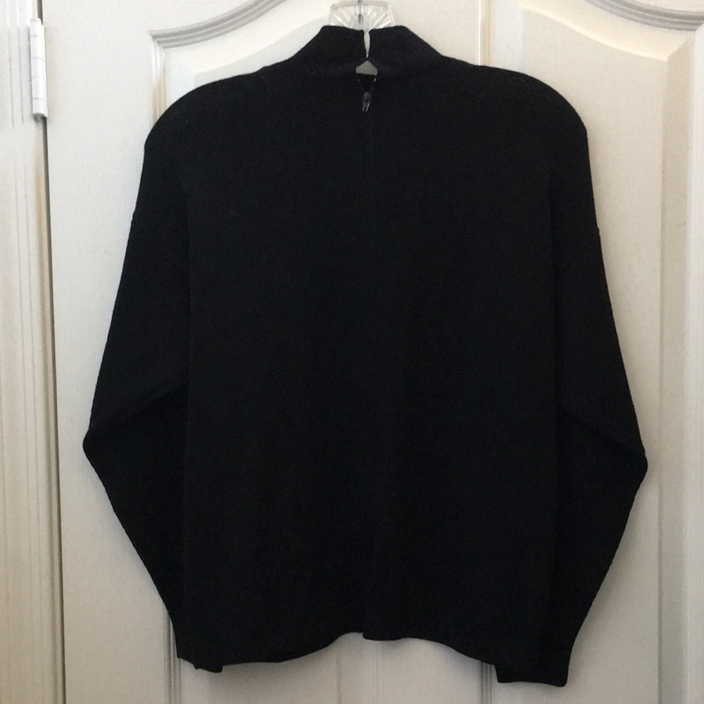 LADIES St. John zip back classic sweater medium